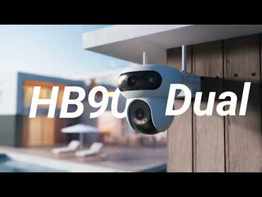 Cámara de seguridad 8MP wifi doble lente gran angular 108° y con movimiento 360° EZVIZ hasta 512GB exteriores sirena y estrobo