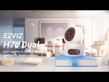 Cámara de seguridad 8MP wifi doble lente gran angular 108° y con movimiento 360° EZVIZ hasta 512GB interiores